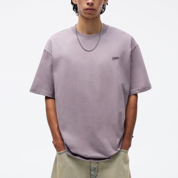 Pull&Bear Tricou  mov pastel / mov închis