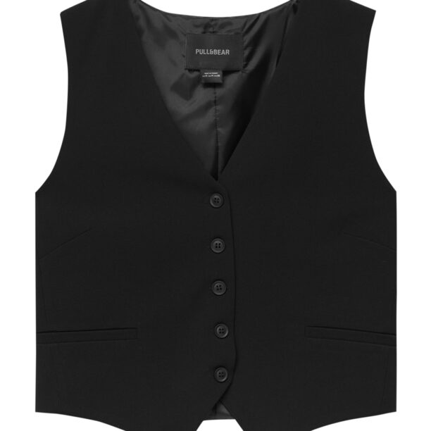 Pull&Bear Vestă de costum  negru