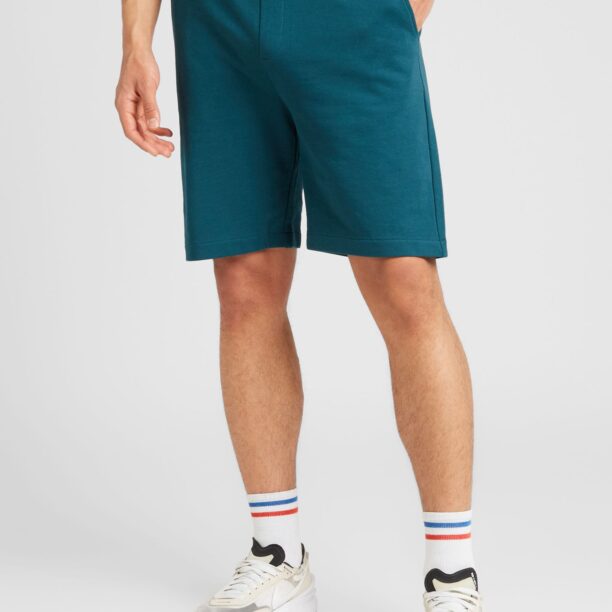 QS Pantaloni  verde petrol