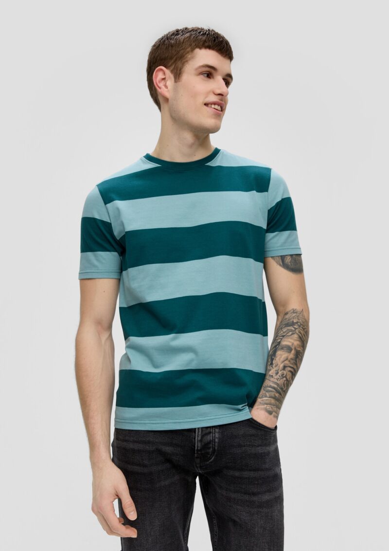 Cumpăra QS Tricou  albastru / verde petrol