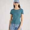 QS Tricou  cyan