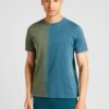 QS Tricou  oliv / verde petrol