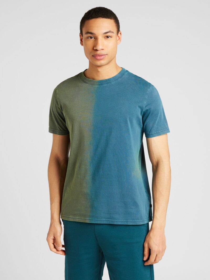 QS Tricou  oliv / verde petrol