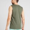 QS Tricou  verde închis