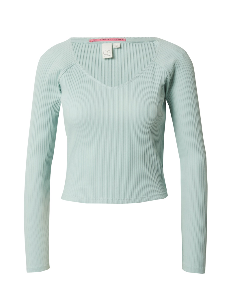 QS Tricou  verde pastel