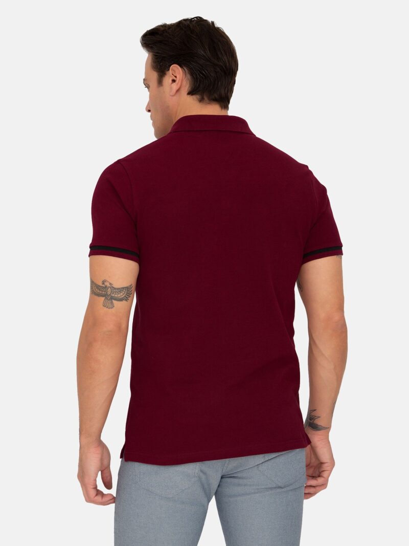 Cumpăra RAME Tricou  albastru marin / roșu merlot / alb