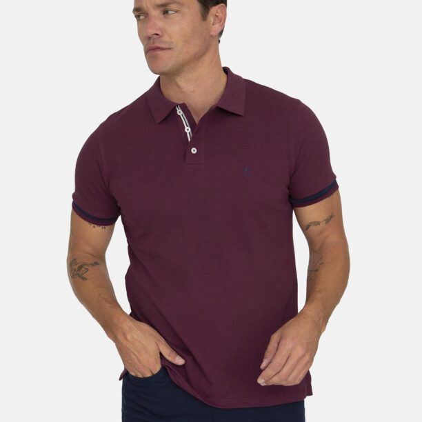 RAME Tricou  bleumarin / gri amestecat / roșu burgundy