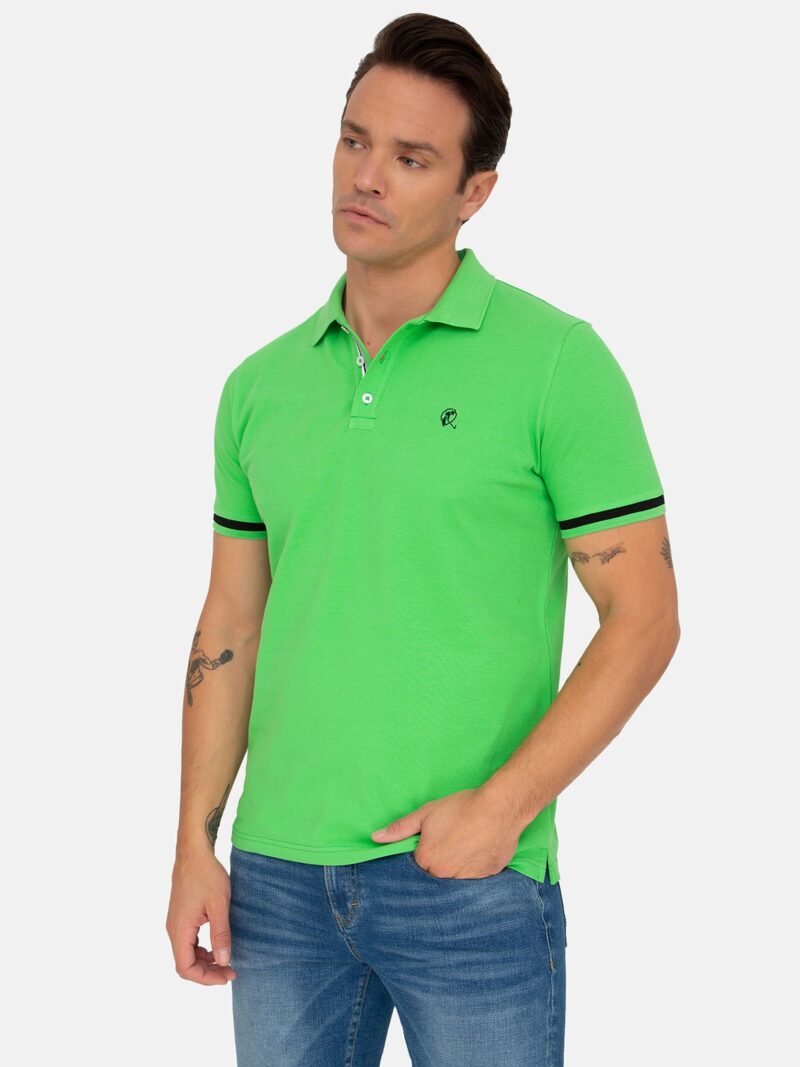 RAME Tricou  verde limetă / negru