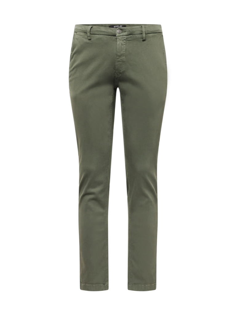 REPLAY Pantaloni eleganți  verde