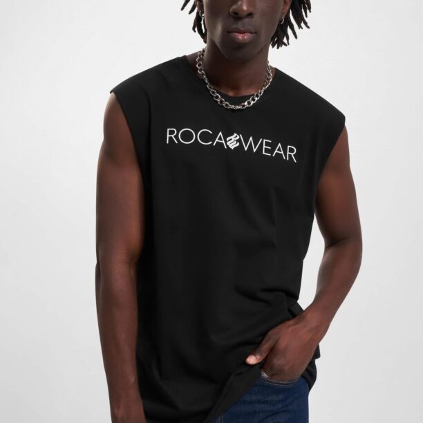 ROCAWEAR Tricou 'Next One'  negru / alb preţ