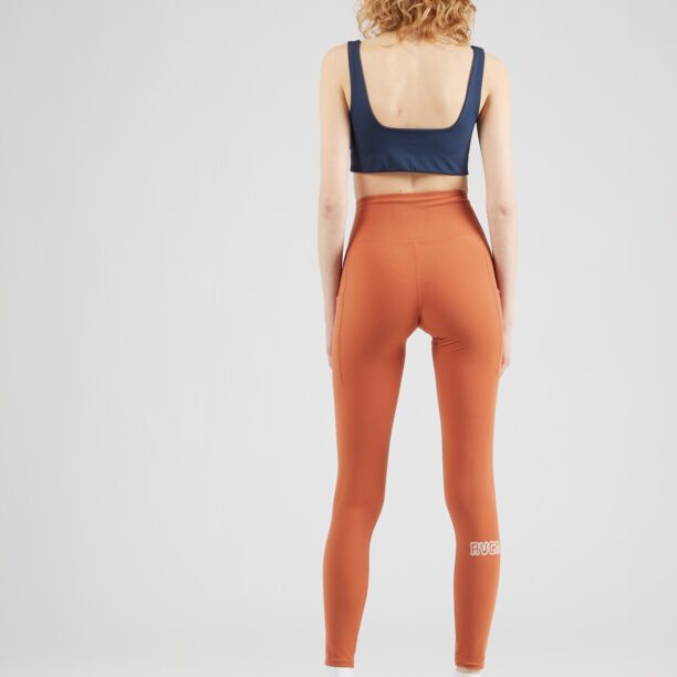 RVCA Pantaloni sport  maro coniac / alb preţ