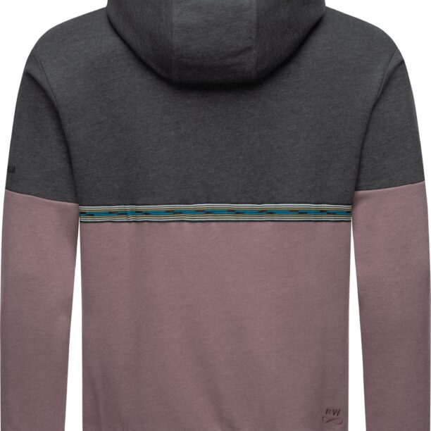 Ragwear Bluză de molton  gri deschis / mauve / negru preţ