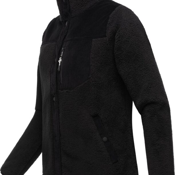 Ragwear Jachetă  fleece 'Appopis Block'  negru