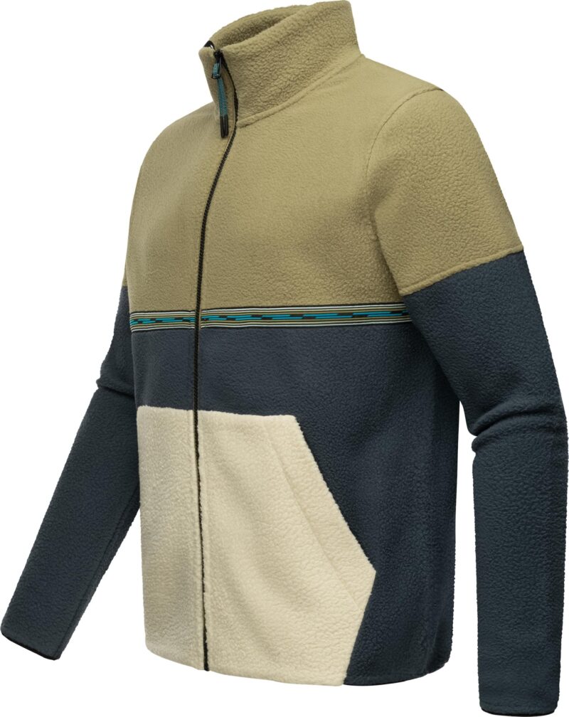 Ragwear Jachetă  fleece 'Lonndy'  albastru marin / oliv / verde stuf / verde pin / verde pastel