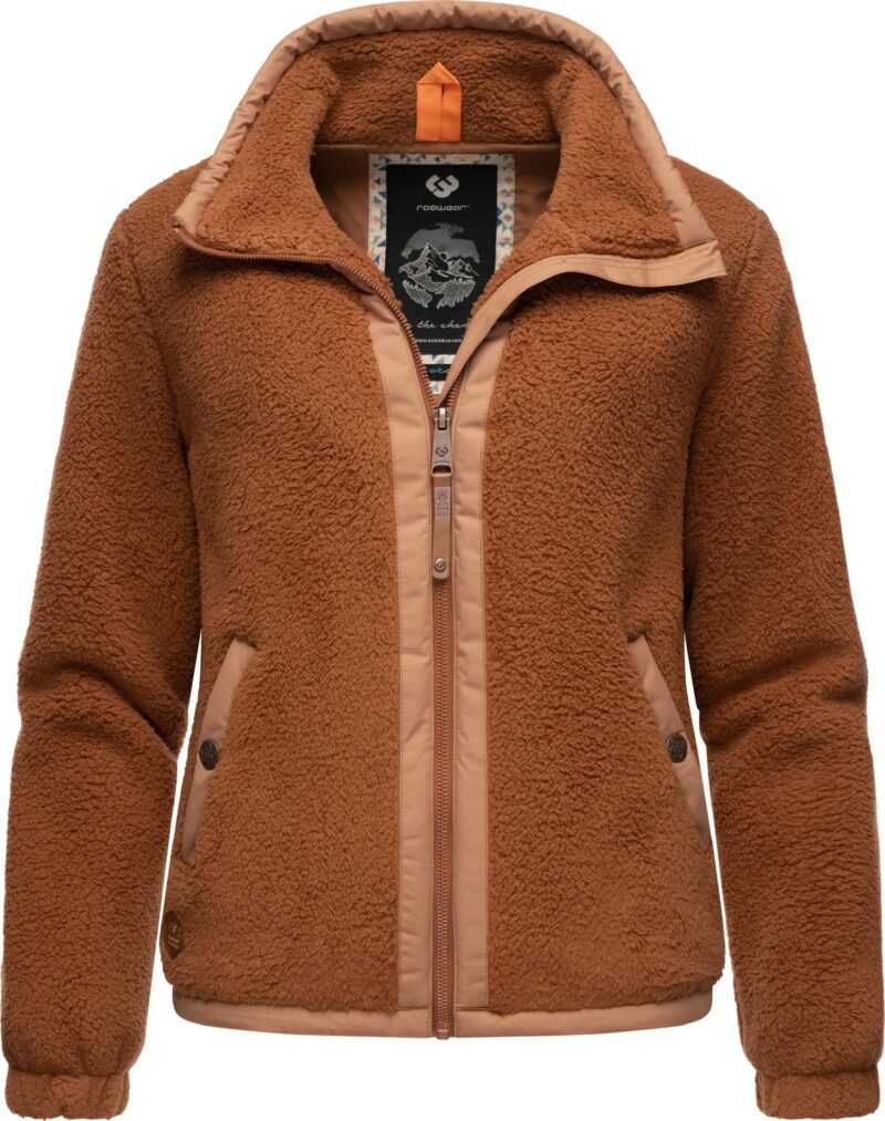 Ragwear Jachetă  fleece 'Nordicka'  maro caramel / maro coniac