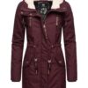 Ragwear Parka de iarnă 'Elsie'  roșu vin