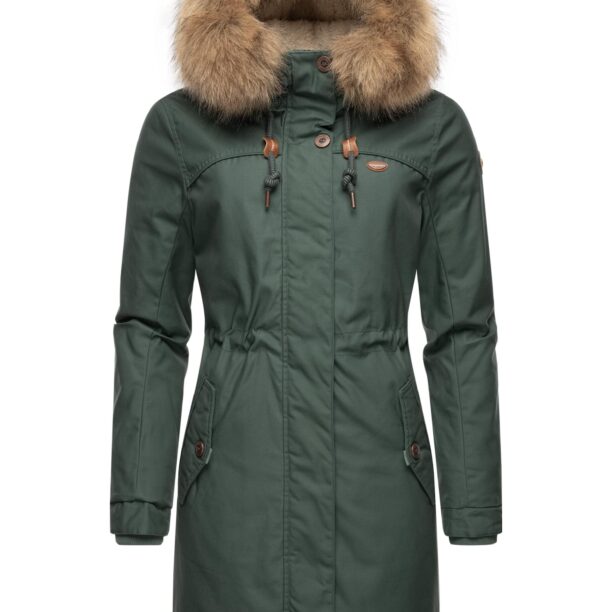 Ragwear Parka de iarnă 'Tawny'  maro / verde închis