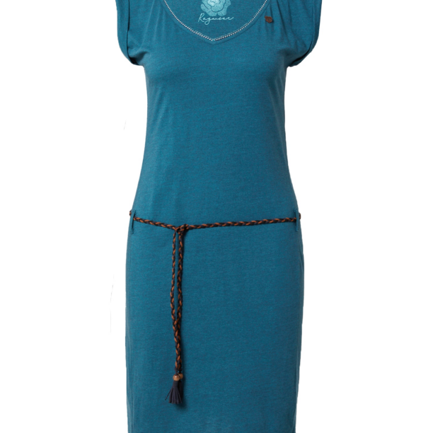 Ragwear Rochie 'SLAVKA'  bleumarin / maro / verde petrol / alb