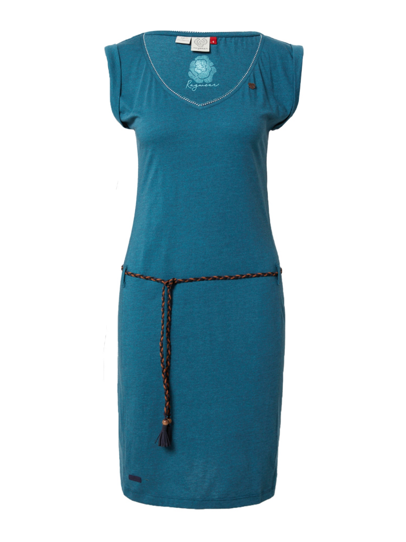 Ragwear Rochie 'SLAVKA'  bleumarin / maro / verde petrol / alb