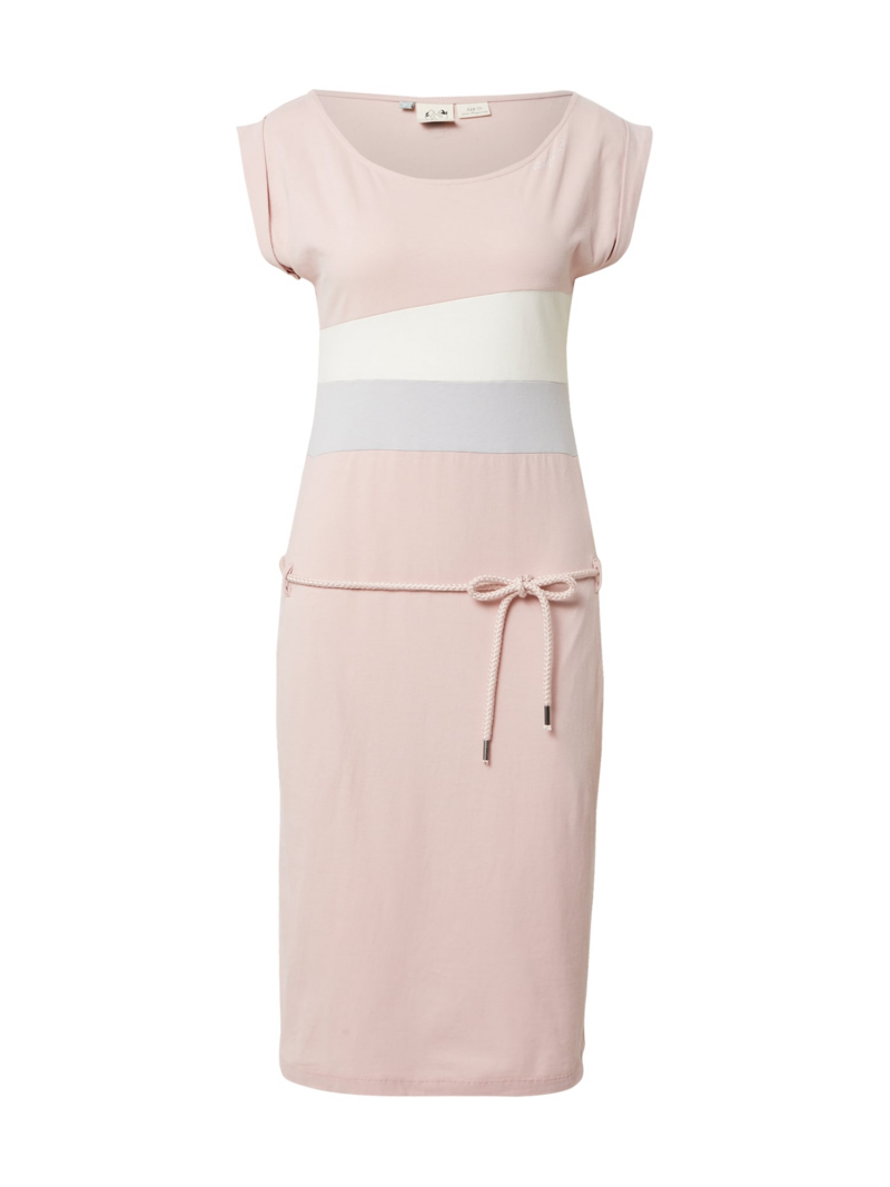 Ragwear Rochie 'TARAYA'  gri deschis / rosé / alb