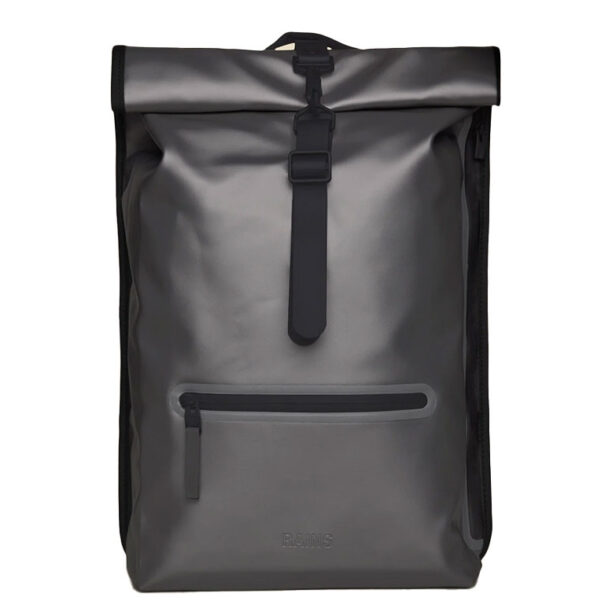 Rains Rolltop Rucksack Metallic Grey