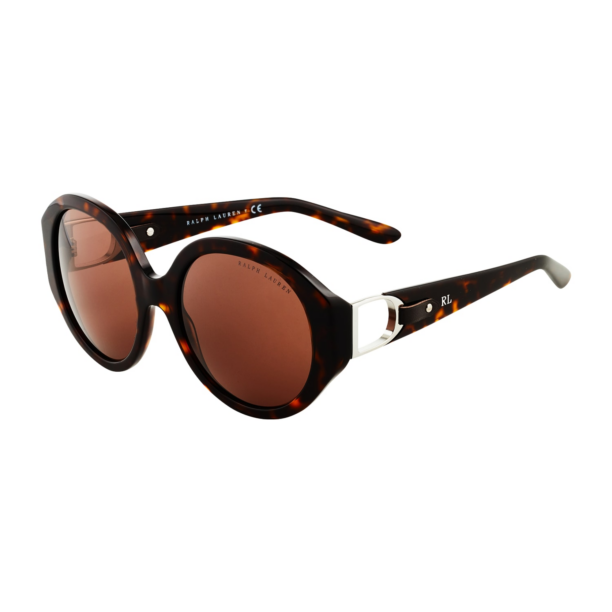 Ralph Lauren Ochelari de soare '0RL8188Q'  maro / maro coniac / alb