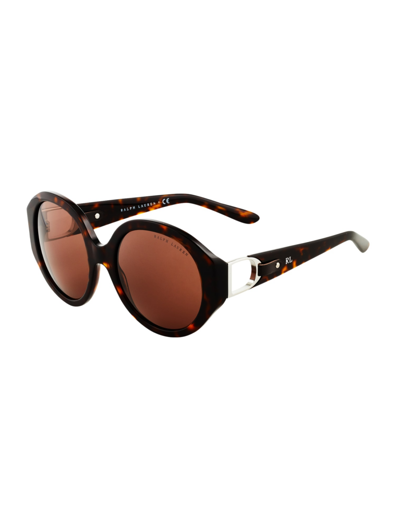 Ralph Lauren Ochelari de soare '0RL8188Q'  maro / maro coniac / alb