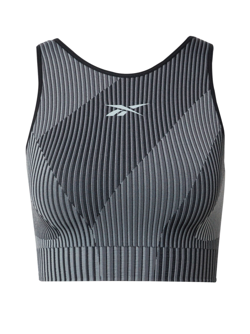 Reebok Sport top  gri amestecat / negru / alb