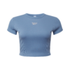 Reebok Tricou  albastru fumuriu / alb