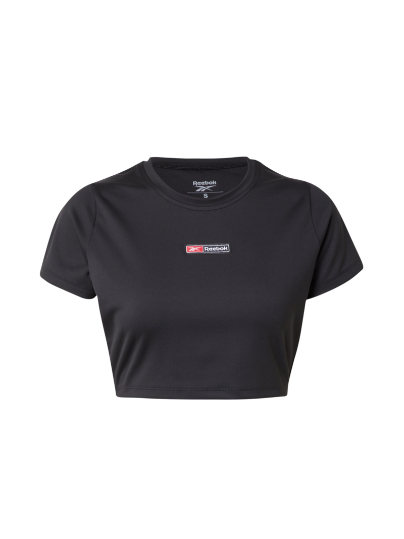 Reebok Tricou funcțional 'LUX BOLD'  roșu / negru / argintiu / alb