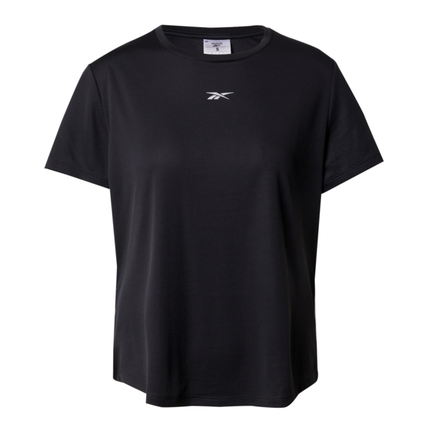 Reebok Tricou funcțional  negru / alb