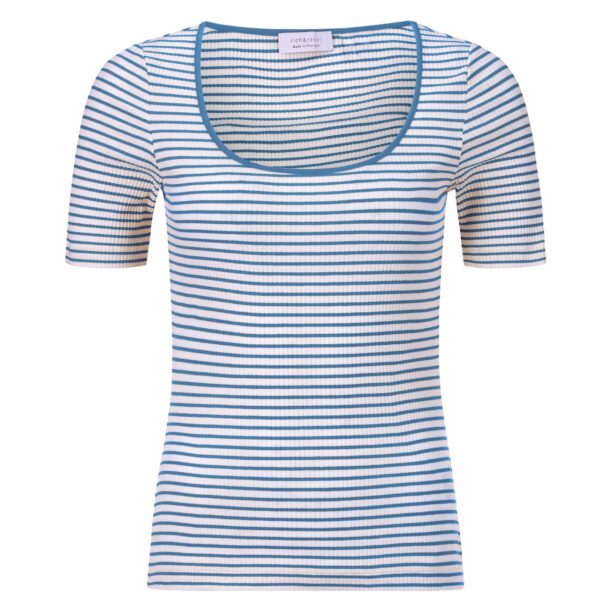 Rich & Royal Tricou  azur / alb