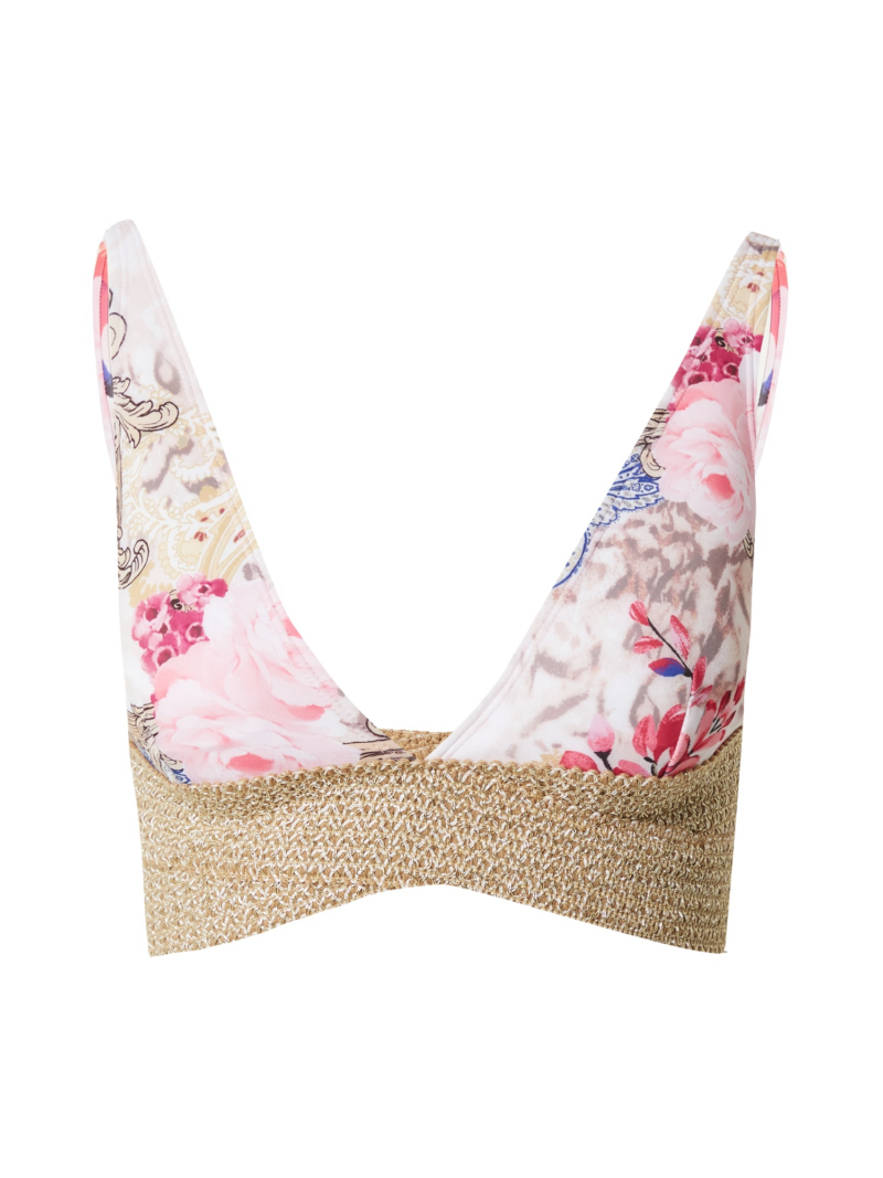 River Island Sutien costum de baie  bej / albastru deschis / roz / alb