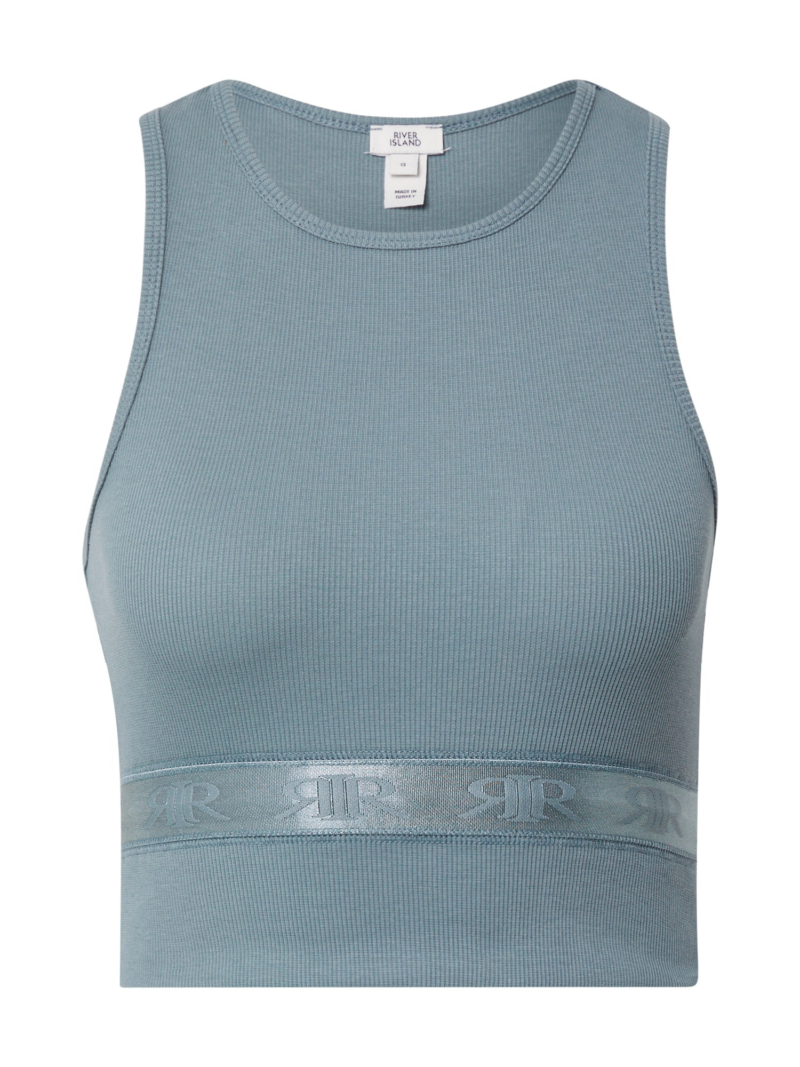 River Island Top 'Racer'  albastru pastel