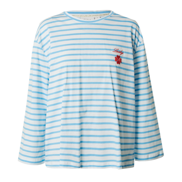 SAINT TROPEZ Tricou 'Aria'  azuriu / alb