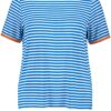 SAMOON Tricou  albastru / portocaliu / alb