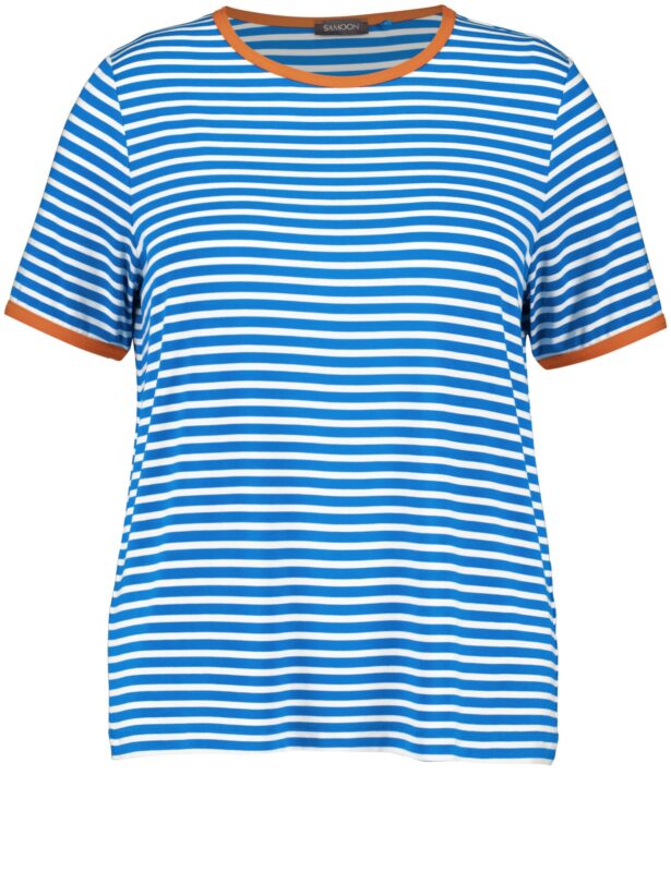 SAMOON Tricou  albastru / portocaliu / alb