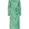 SELECTED FEMME Rochie tip bluză  bej / verde