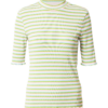 SELECTED FEMME Tricou 'Anna'  verde deschis / alb