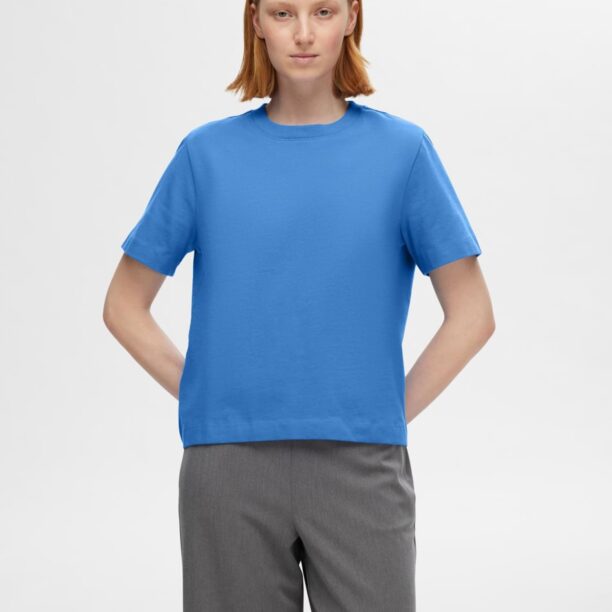 SELECTED FEMME Tricou 'ESSENTIAL'  azur preţ