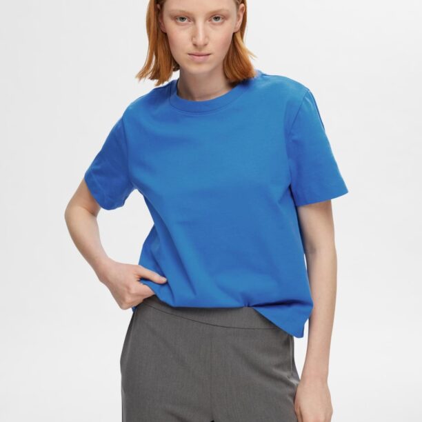 Original SELECTED FEMME Tricou 'ESSENTIAL'  azur