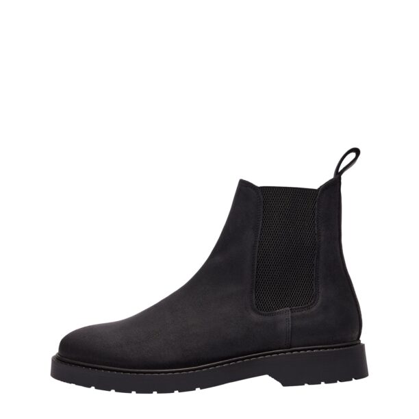 SELECTED HOMME Ghete chelsea 'Tim'  negru