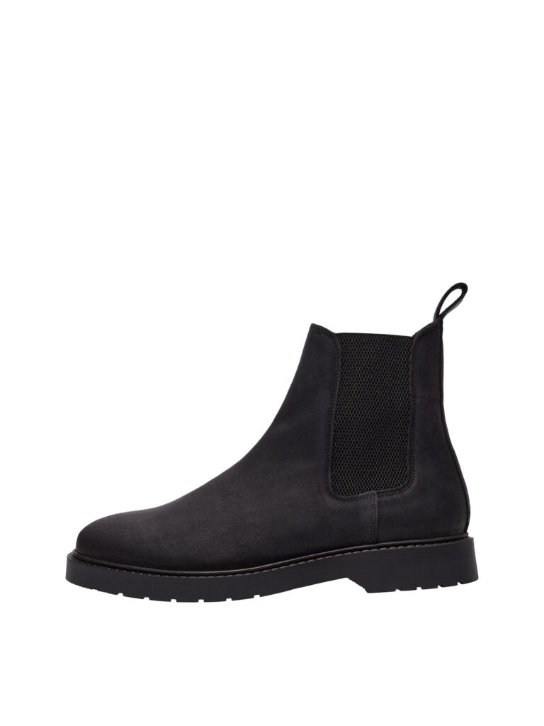 SELECTED HOMME Ghete chelsea 'Tim'  negru