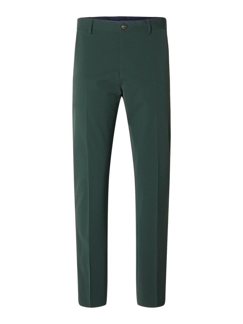 SELECTED HOMME Pantaloni cu dungă 'SLHLiam'  verde închis