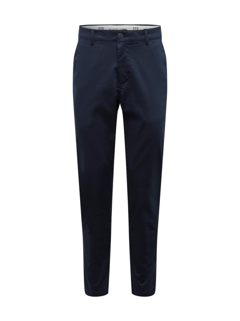 SELECTED HOMME Pantaloni eleganți 'Repton'  bleumarin / alb murdar