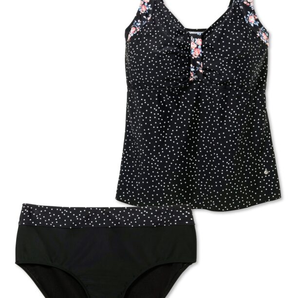 SHEEGO Costum de baie Tankini  albastru / portocaliu somon / negru / alb