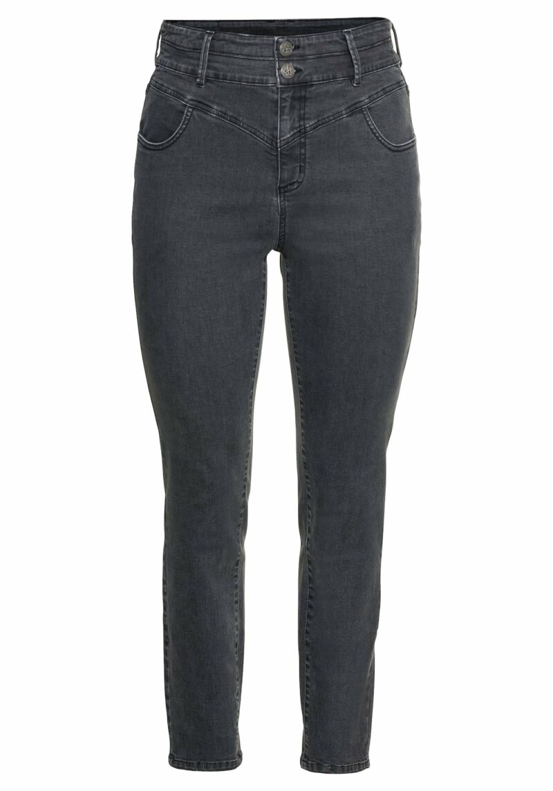 SHEEGO Jeans  gri denim / negru