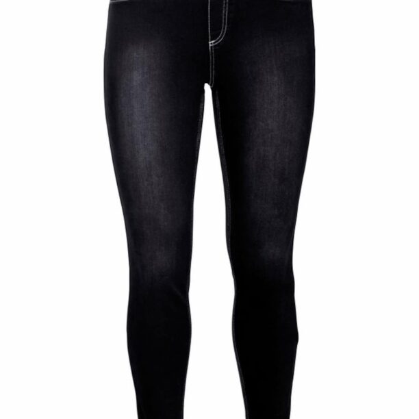 SHEEGO Jeggings 'Die Biker'  negru denim