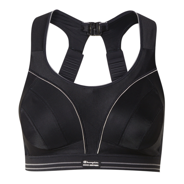 SHOCK ABSORBER Sutien sport  gri / negru