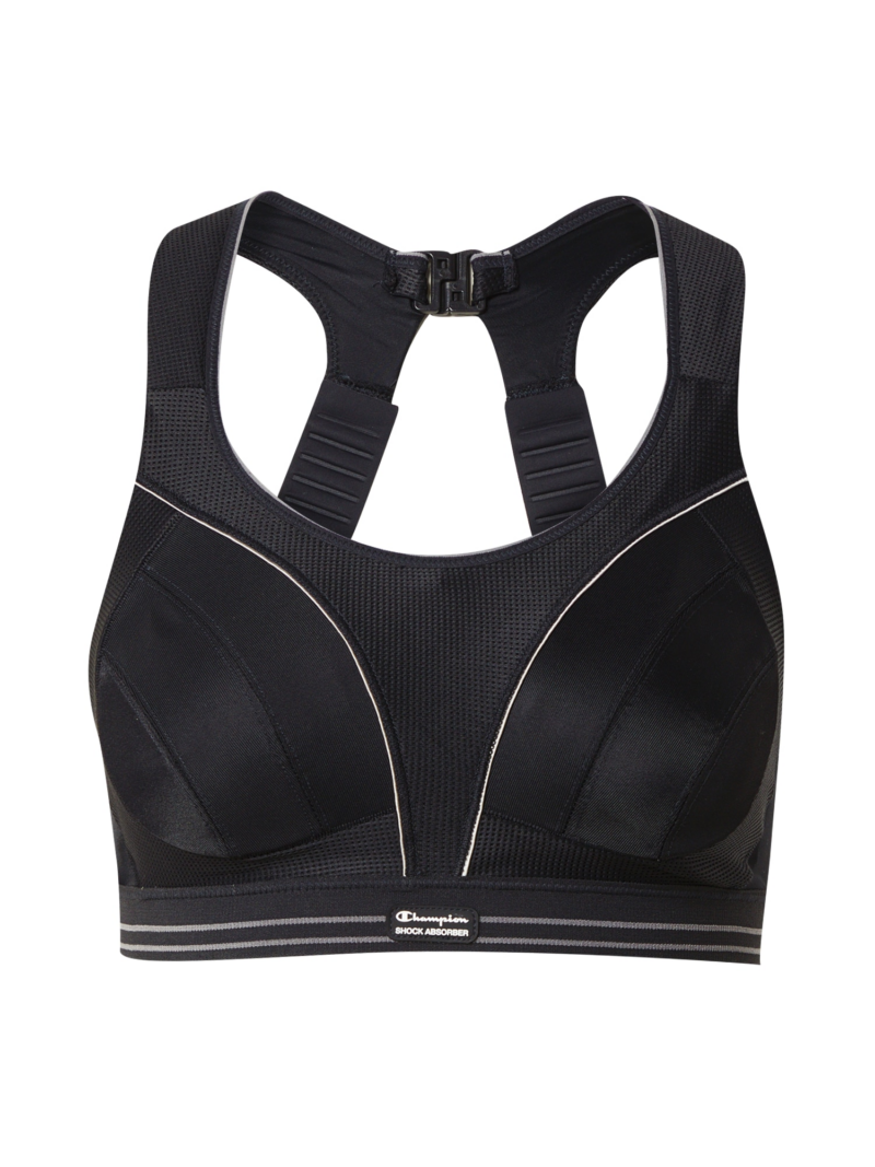 SHOCK ABSORBER Sutien sport  gri / negru